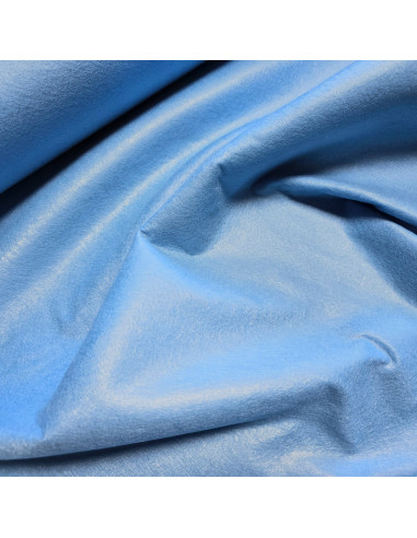 Tissu, Feutrine Unie, Bleu Ciel, Laize 180 cm, 100% Polyester 215g/m²