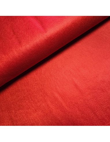 Tissu, Feutrine Unie, Rouge Écarlate, Laize 180 cm, 100% Polyester 215g/m²