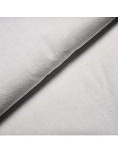 Tissu, Polaire Unie, Blanc Pur, Laize 150 cm, 100% Polyester