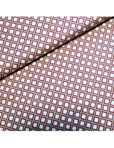 Popeline de coton, géométrique