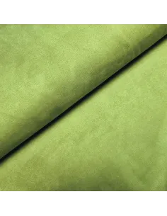 Tissu, Suédine Scuba Unie, Vert Pomme, Laize 150 cm, 95% Polyester 5% Spandex
