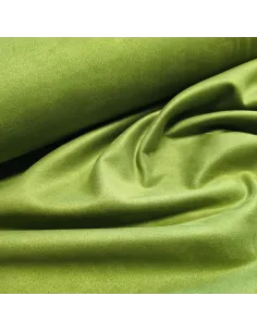 Tissu, Suédine Scuba Unie, Vert Pomme, Laize 150 cm, 95% Polyester 5% Spandex 2