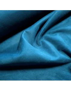 Tissu, Suédine Scuba Unie, Bleu Paon, Laize 150 cm, 95% Polyester 5% Spandex 2