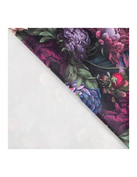 Velours imprimé digital, fleurs