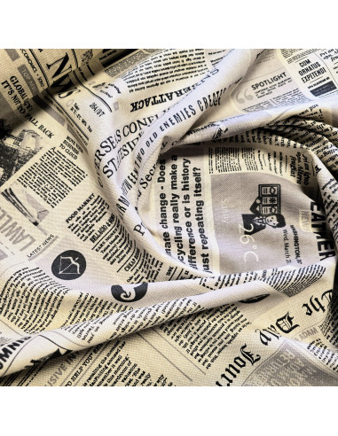 Demi-natté, aspect lin, journal