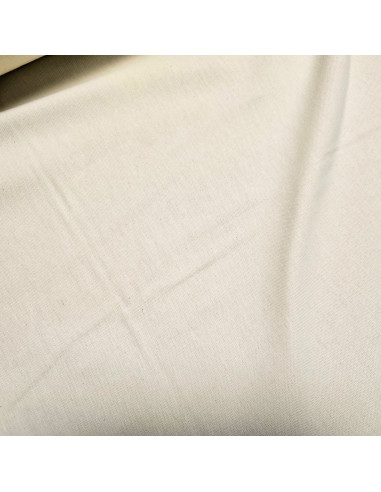 Tissu, Demi-natté Uni, Écru, Laize 280 cm, 80% Coton 20% Polyester 205g/m²