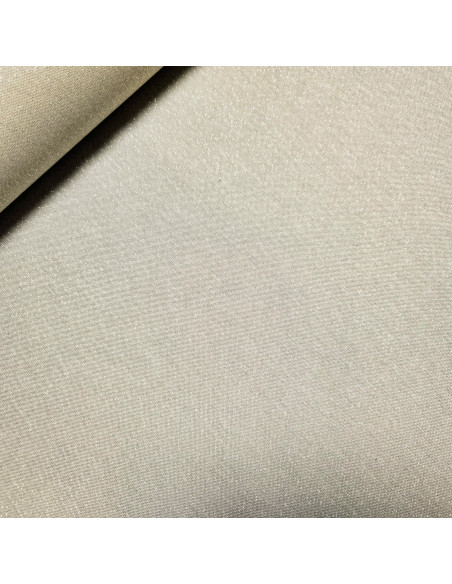 Demi-natté, aspect lin lurex doré, naturel