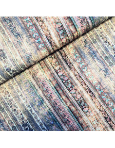 Viscose imprimée, motifs alignés