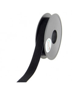 Ruban velours 16mm, noir
