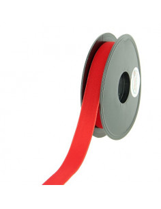 Ruban velours 16mm, rouge