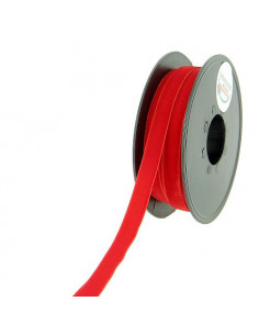 Ruban velours 9mm, rouge
