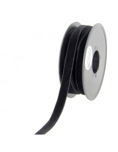 Ruban velours 9mm, noir