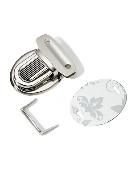 Fermeture de cartable, 26mm, argent