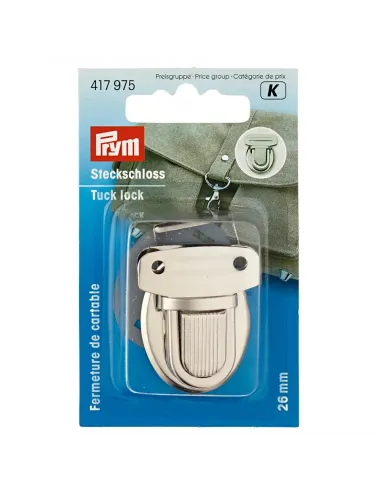 Fermeture de cartable Prym 26 mm argent | Zephyr Tissus
