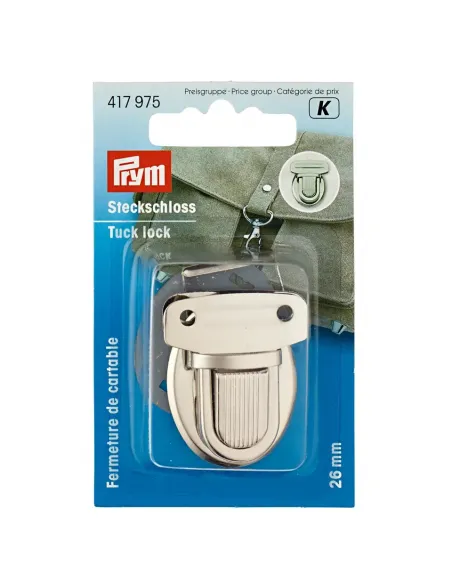 Fermeture de cartable Prym 26 mm argent | Zephyr Tissus