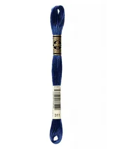 Fil à broder, Mouliné Spécial DMC Art 117, 8 m, Bleu polaire foncé (311)