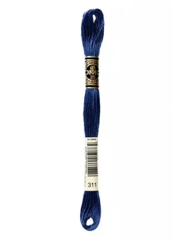 Fil à broder, Mouliné Spécial DMC Art 117, 8 m, Bleu polaire foncé (311)