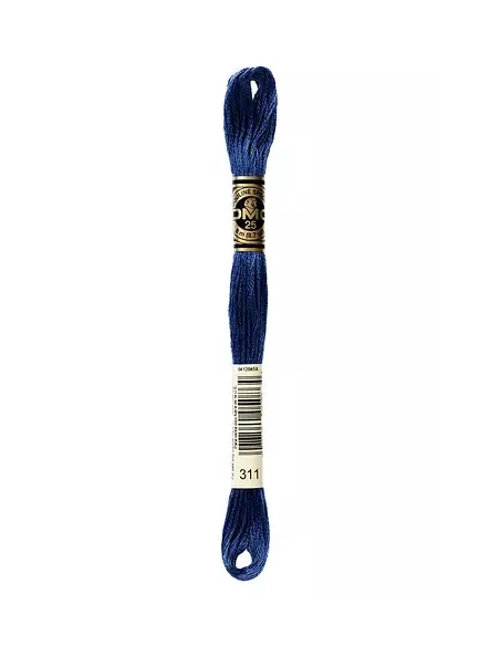 Fil à broder, Mouliné Spécial DMC Art 117, 8 m, Bleu polaire foncé (311)