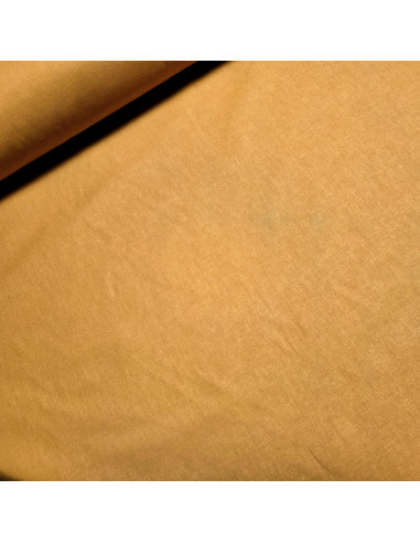 Tissu, Cretonne de Coton Unie, Camel, Laize 150 cm, 100% Coton 150g/m²