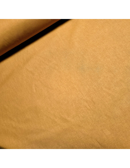 Tissu, Cretonne de Coton Unie, Camel, Laize 150 cm, 100% Coton 150g/m²