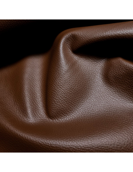 Tissu, Simili Cuir Uni Aspect Daim, Noir, Laize 140 cm, 76% PVC 22% Polyester 2% PU