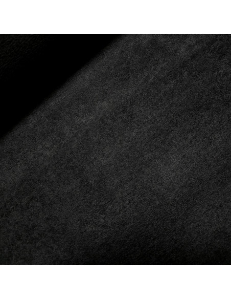 Tissu, Velours Uni Mat, Noir Intense, Laize 140 cm, 100% Polyester