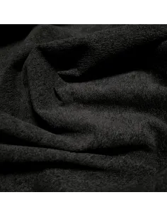 Tissu, Velours Uni Mat, Noir Intense, Laize 140 cm, 100% Polyester 2
