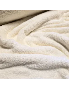 Tissu, Éponge Uni, Écru, Laize 140 cm, 100% Coton 2