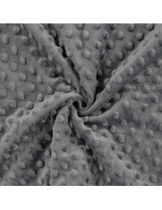 Polaire minky, gris moyen