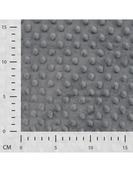 Polaire minky, gris moyen