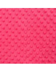Tissu, Polaire Minky Pois Reliefs, Rose Fuchsia, Laize 150 cm, 100% Polyester 255g/m² 2