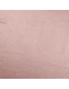 Velours de luxe, ras, souple et stretch, vieux rose