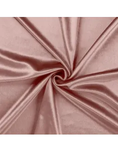 Tissu, Velours Ras Stretch, Vieux Rose, Laize 140 cm, 100% Polyester 2