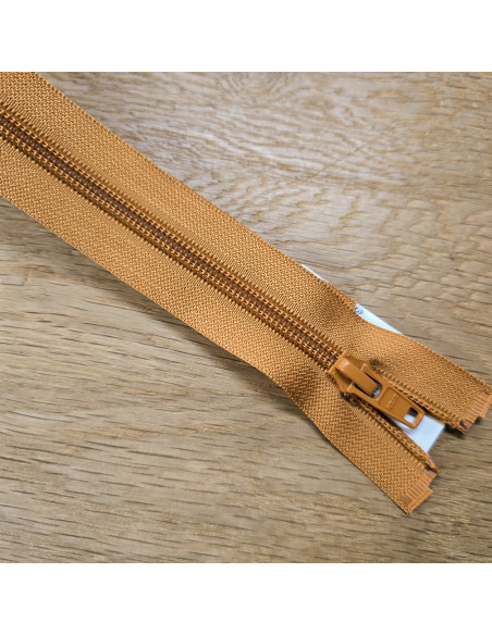 Fermeture Eclair Z52, Nylon, havane, 75cm