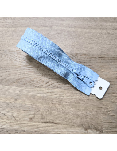 Fermeture Eclair Z54, Moulée, bleu layette, 55cm