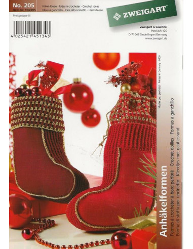 Livret de broderie N°205 - Idées à crocheter - Formes à bord perforé