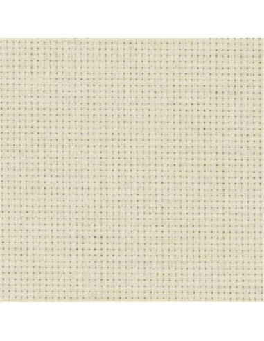 Toile à broder Aïda, coupon 48x53cm, 7 fils/cm, écru