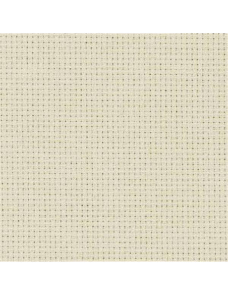 Toile à broder Aïda, coupon 48x53cm, 7 fils/cm, écru
