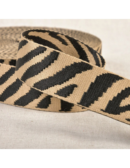 Sangle animaux, 38mm, beige