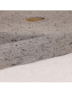 Sangle chinée, 30mm, gris moyen