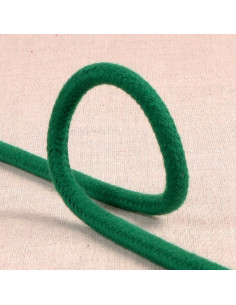 Cordon coton tressé, 6mm, vert