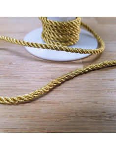 Cordelière métal, 3mm, or