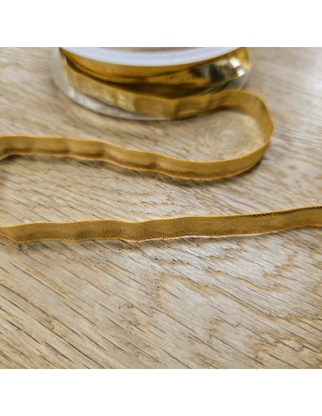 Ruban métal souple, 10mm, or