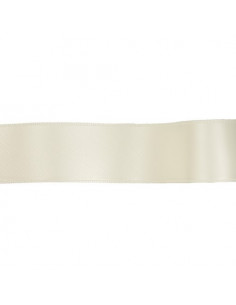 Ruban satin, 6,5mm, écru