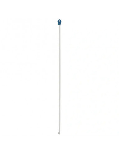 Crochet tunisien, 30cm, 3,00mm, gris