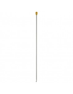 Crochet tunisien, 30cm, 3,50mm, gris 2