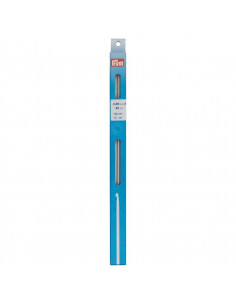 Crochet tunisien, 30cm, 4mm, gris