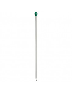 Crochet tunisien, 30cm, 4,5mm, gris 2