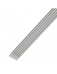 Aiguilles à tricoter à 2 pointes, 20cm, Ø2,5mm, gris perle 2