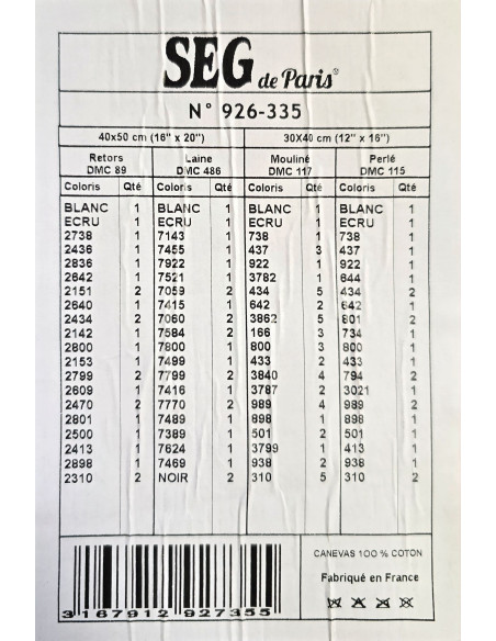 Canevas 40 x 50 cm - Les noisettes